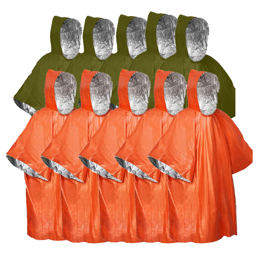 3/5-Pack Emergency Poncho Set  - Emergency Poncho Rain ulasan dan harga