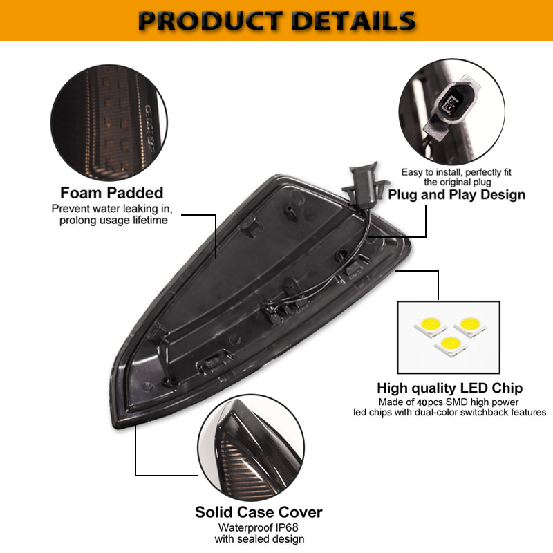 2pc Dynamic Sequential Blink/F - Signal Panel Orange ulasan dan harga