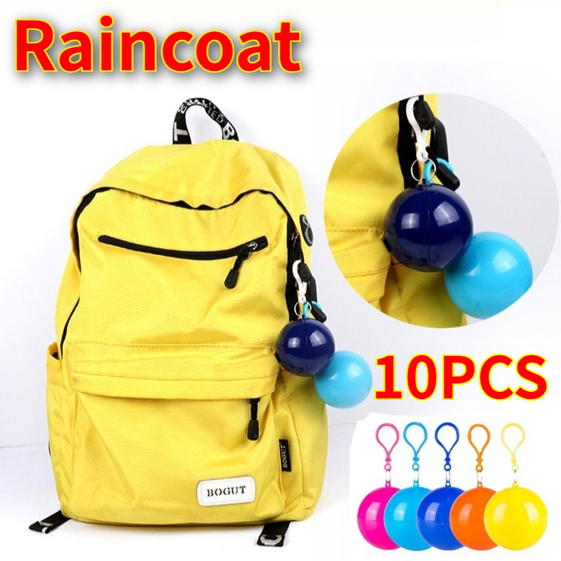 10PCS Colorful Mini Portable R - Emergency Poncho Rain ulasan dan harga