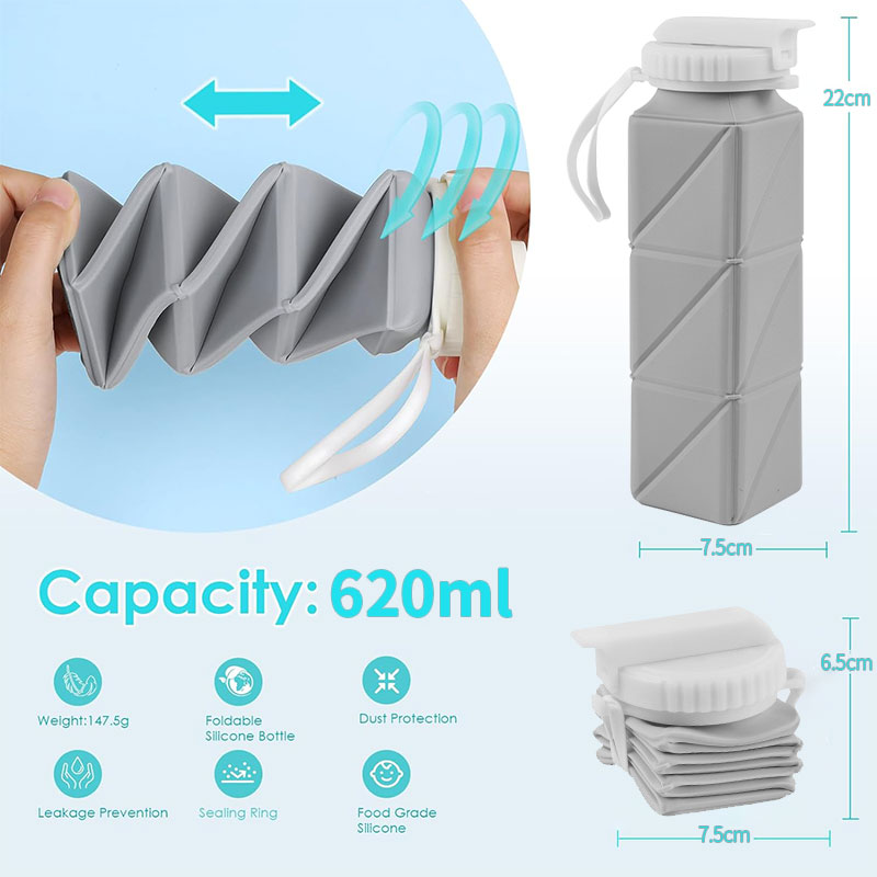 620ml Collapsible Water Bottle - Water Bag Collapsible ulasan dan harga