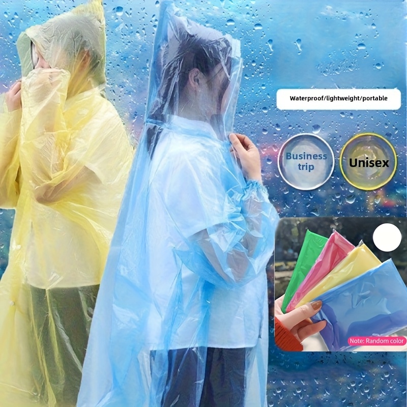 5/10Pcs Disposable Waterproof  - Emergency Poncho Rain ulasan dan harga