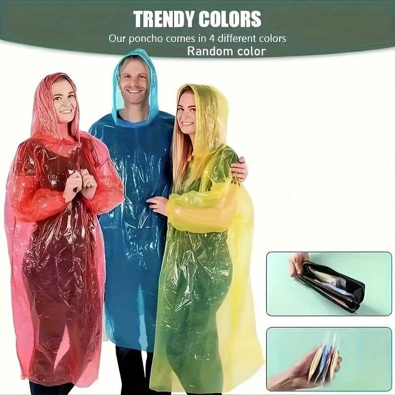 5/10Pcs Disposable Waterproof  - Emergency Poncho Rain ulasan dan harga