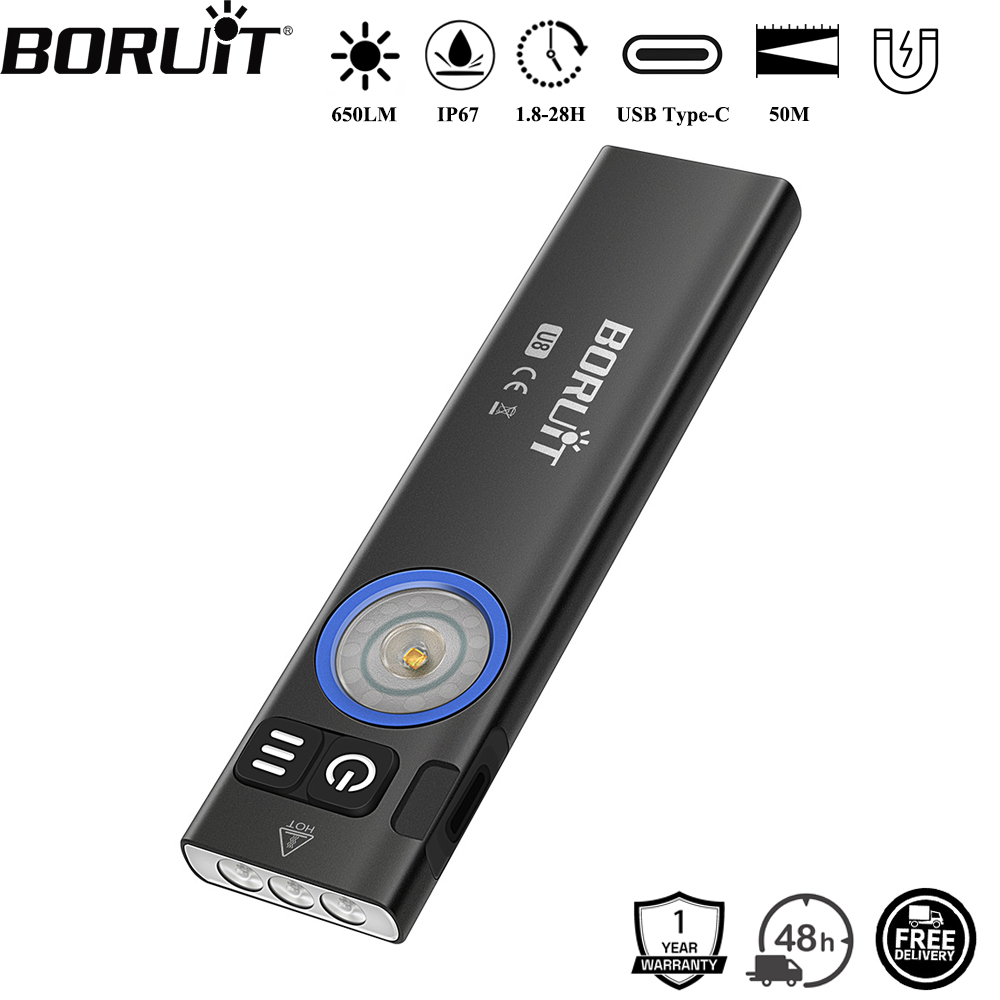 BORUiT U8 650LM EDC LED Flashl - Fishing Kit Compact ulasan dan harga