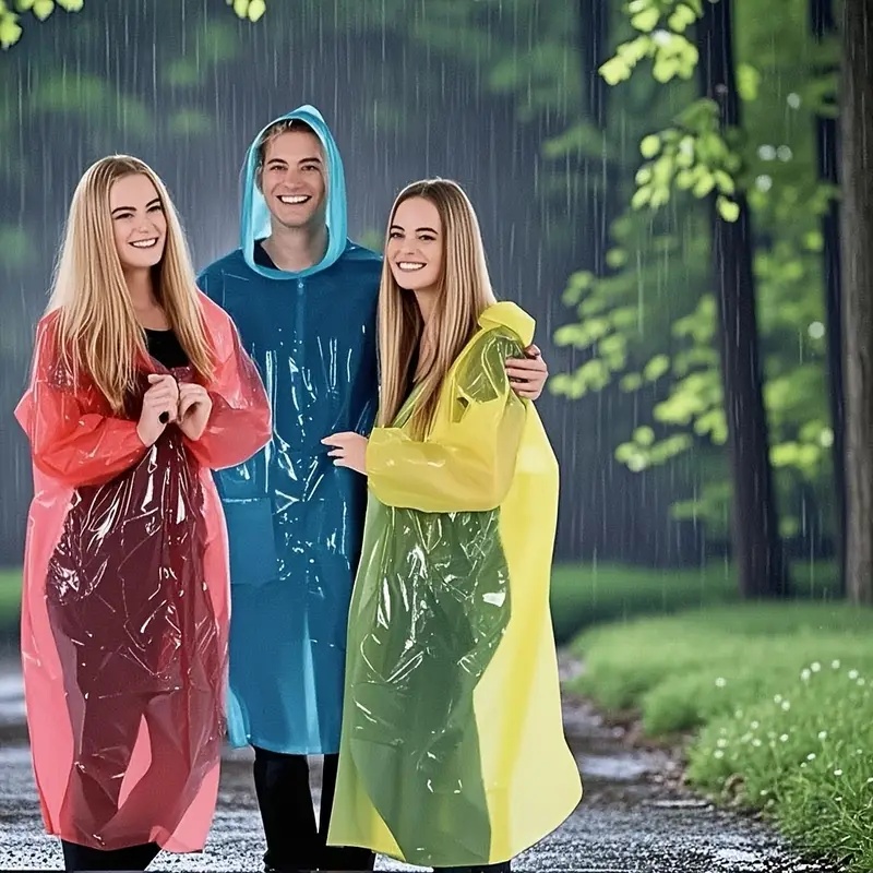15/30PCS Randomly Colored Disp - Emergency Poncho Rain ulasan dan harga