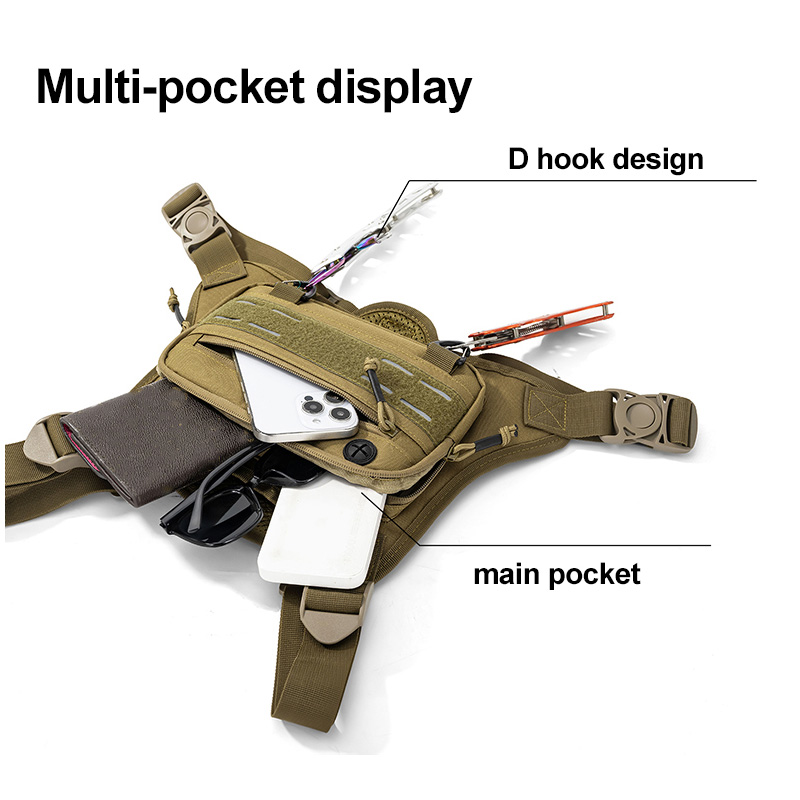 Tactical Front Chest Rig Bag V - Fishing Kit Compact ulasan dan harga