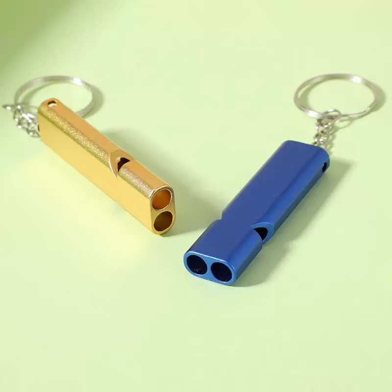 1/2Pcs Random Color Single/Dou - Emergency Whistle Loud ulasan dan harga