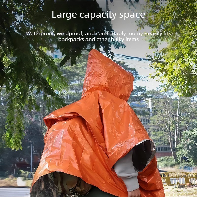 1-10PCS Emergency Rain Poncho  - Emergency Poncho Rain ulasan dan harga